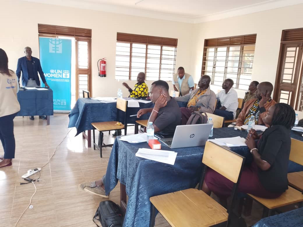 Emmy Ojirot, a deputy RDC of Kapelebyong addressing stakeholders in the validation of LAP last week in the council hall Emmy Ojirot, a deputy RDC of Kapelebyong addressing stakeholders in the validation of LAP last week in the council hall