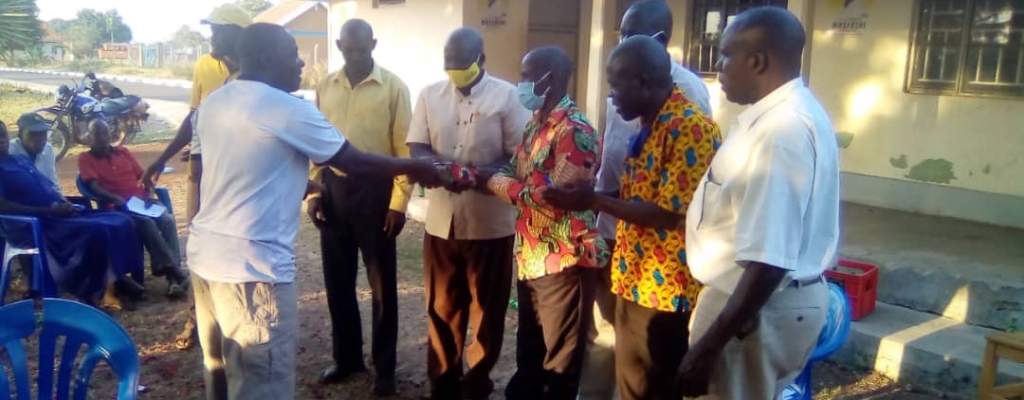 Emyooga money handover to the beneficiaries Emyooga money handover to the beneficiaries