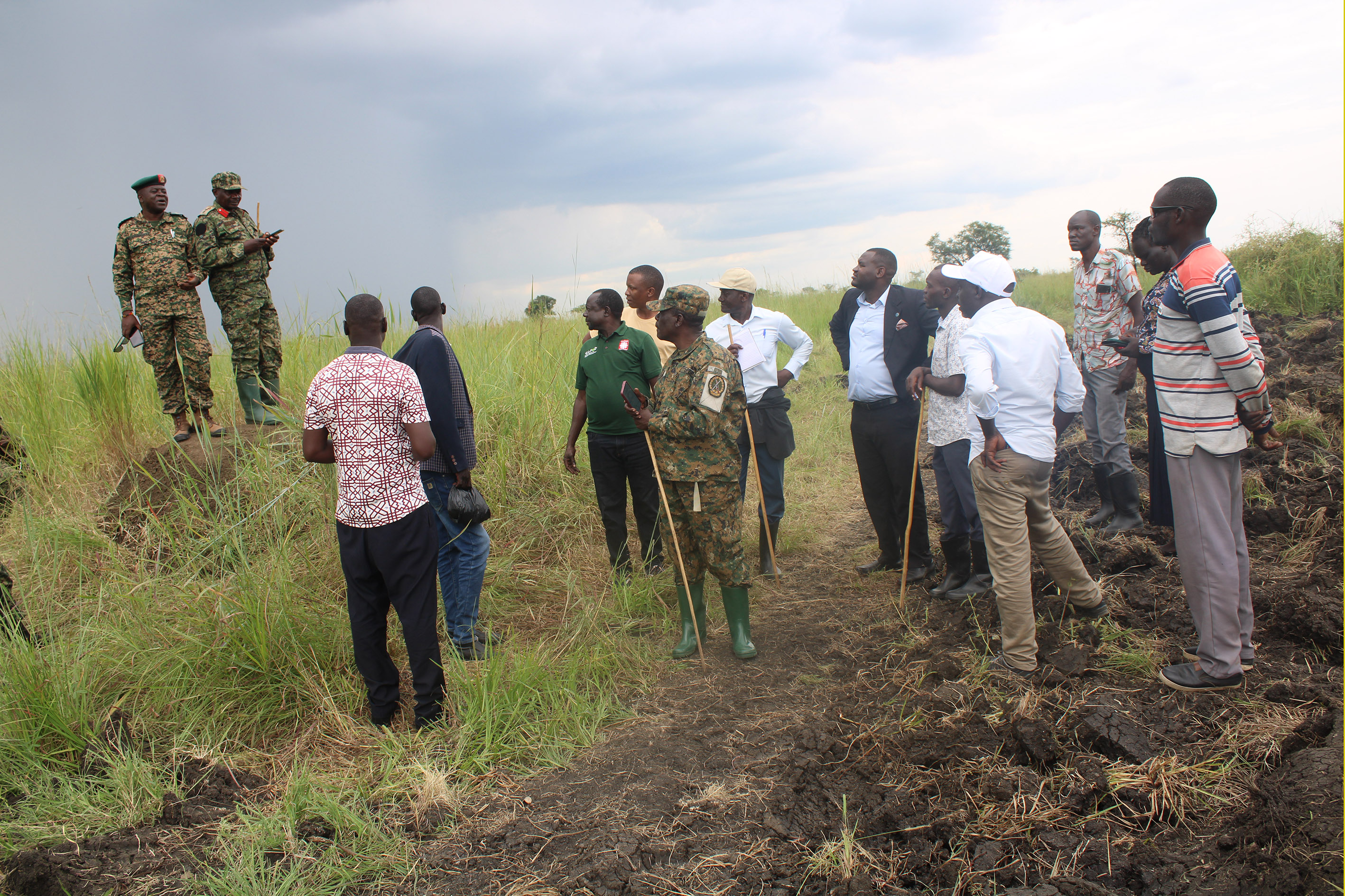 The Kapelebyong district and UPDF leadership touring the proposed land for brigade The Kapelebyong district and UPDF leadership touring the proposed land for brigade