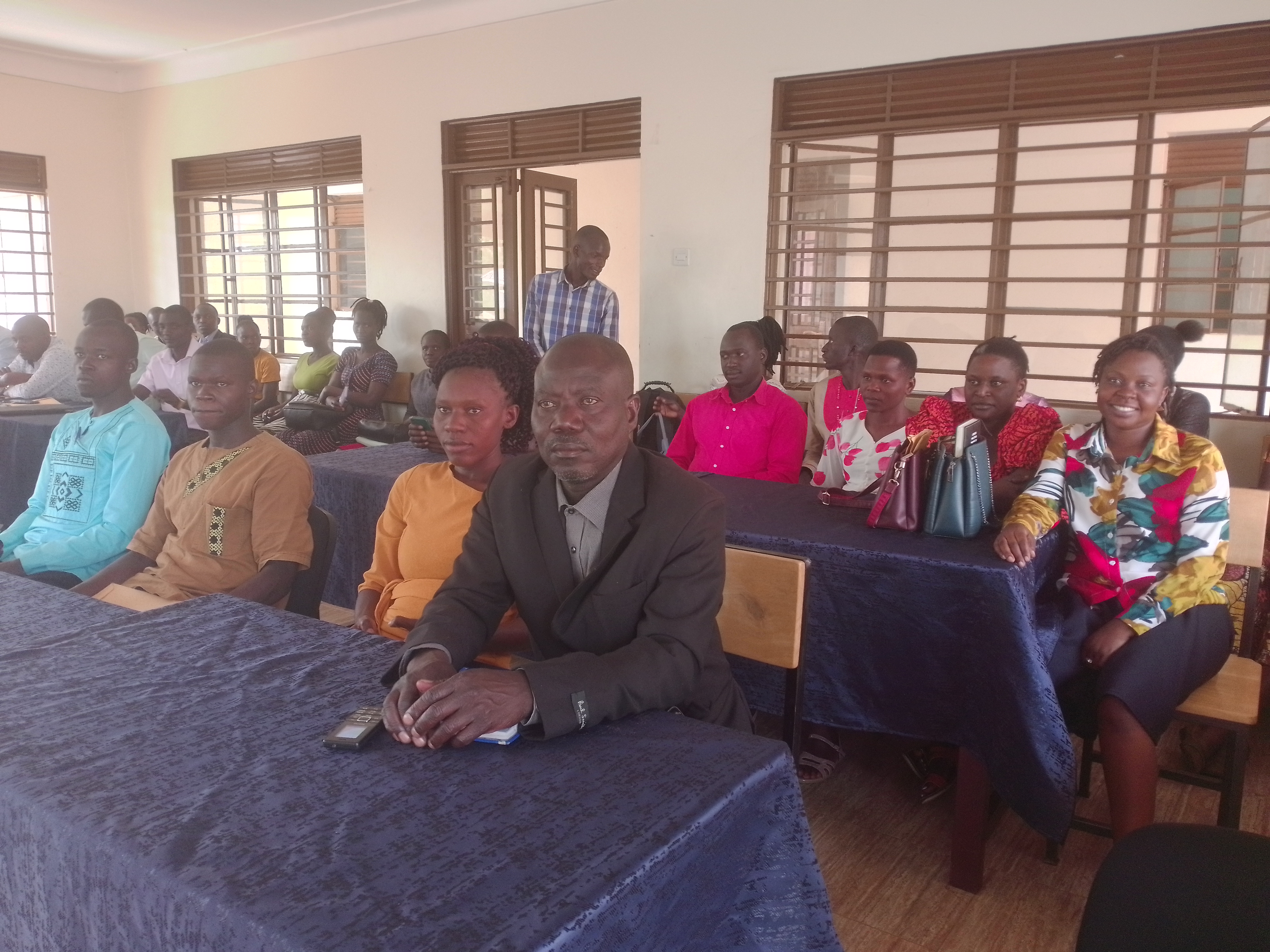 The newly recruited employees waiting to take oath in the district council hall on Wednesday. Photo by Emmanuel Opio The newly recruited employees waiting to take oath in the district council hall on Wednesday. Photo by Emmanuel Opio